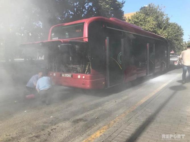 В автобусе Baku Bus произошло задымление - ФОТО - ВИДЕО