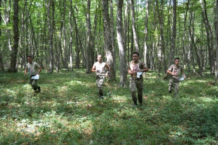 В Азербайджанской армии завершился первый этап соревнования по ориентированию - ФОТО