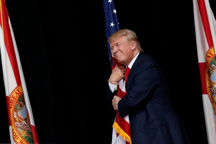 Популярность Трампа достигла наивысшей отметки за полгода