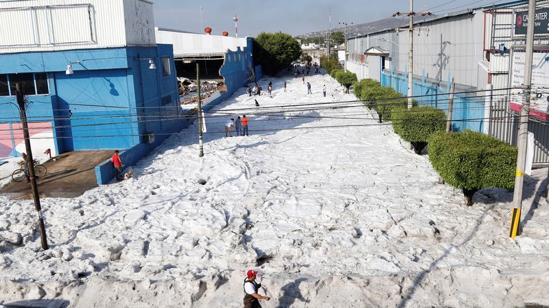 Мексиканский город засыпало метровым слоем града - ФОТО - ВИДЕО