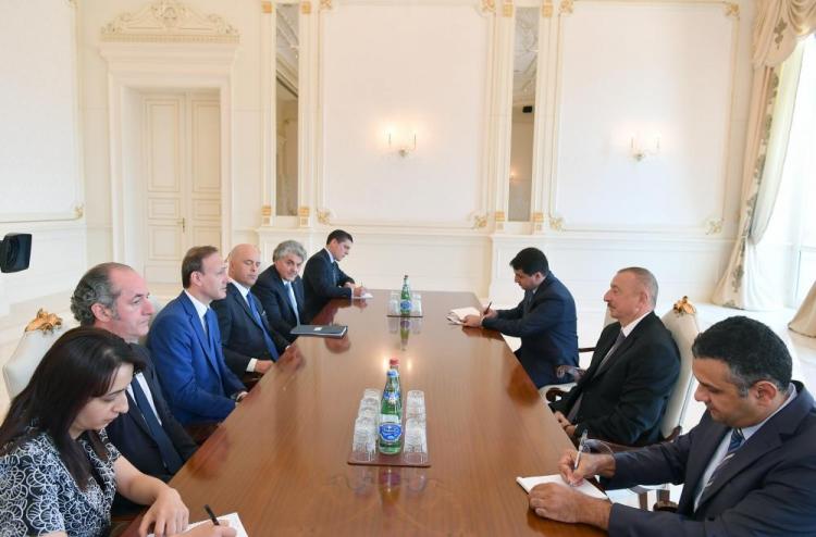 Ильхам Алиев принял итальянскую делегацию