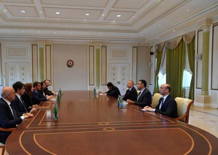 Ильхам Алиев принял делегацию из Италии