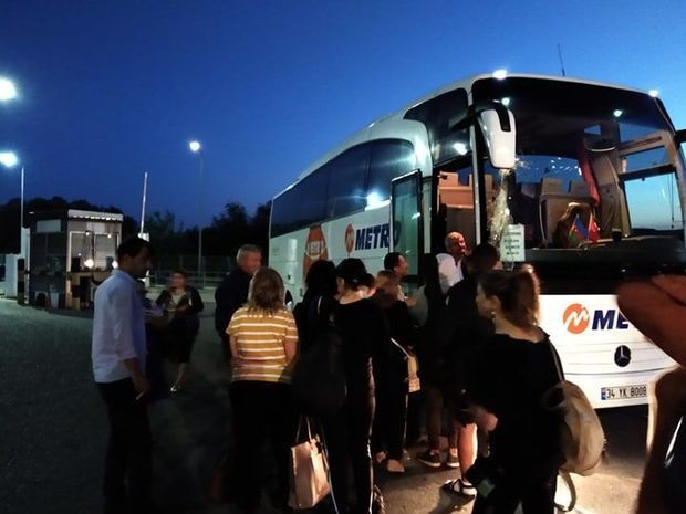 Автобус Стамбул-Баку попал в ДТП