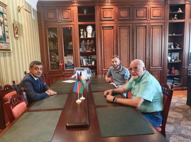 Эльмар Мамедов встретился с ректором Киевского национального университета строительства и архитектуры