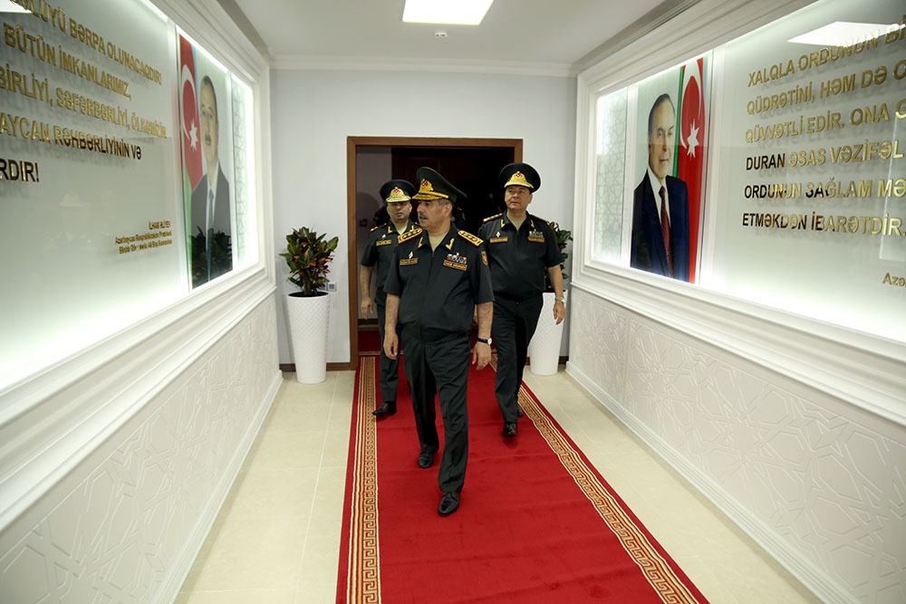 Состоялось открытие нового административного здания Командного Центра управления Минобороны Азербайджана