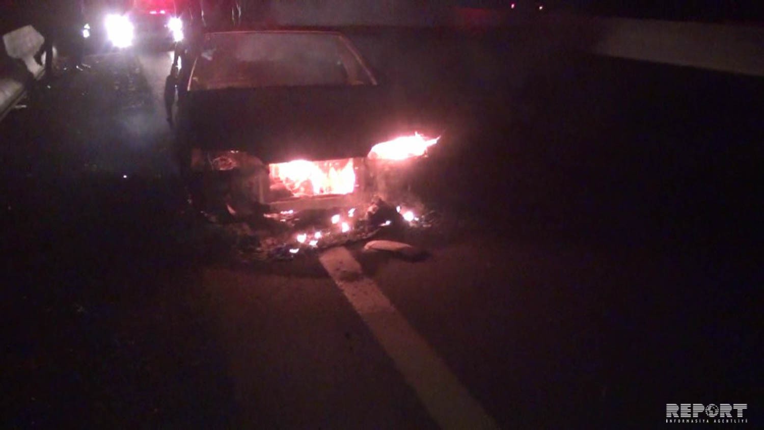 В Джалилабаде сгорел автомобиль гражданина России