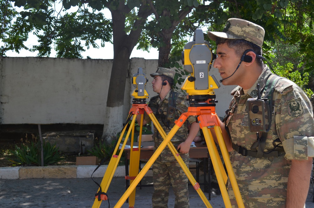 В Азербайджанской Армии проведены соревнования на звание «Лучший топограф» - ФОТО - ВИДЕО
