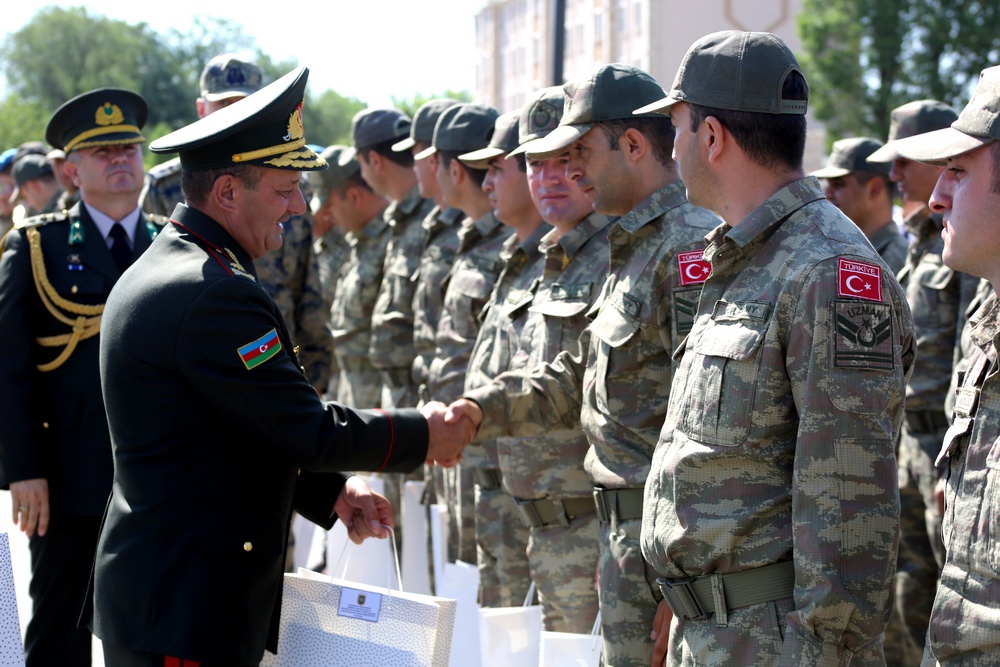 В Нахчыване состоялась церемония проводов турецких военнослужащих - ВИДЕО