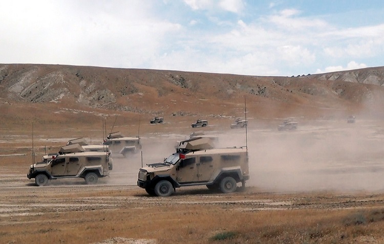 Азербайджанская армия провела учения на общевойсковом полигоне - ВИДЕО