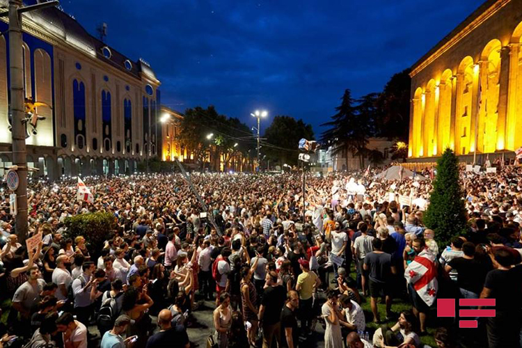 В Тбилиси завершилась акция протеста