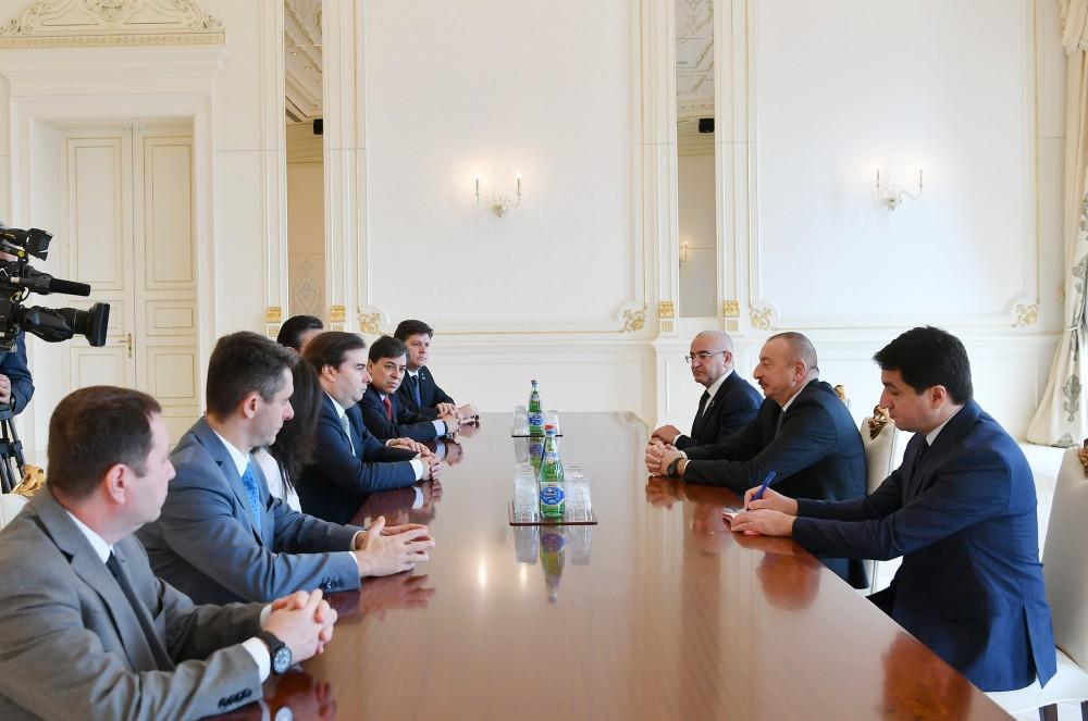 Президент Ильхам Алиев принял делегацию во главе с председателем Палаты депутатов Нацконгресса Бразилии