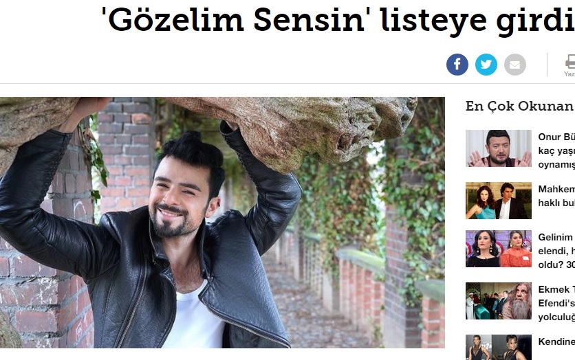 Песня азербайджанского певца вызвала интерес в Турции  