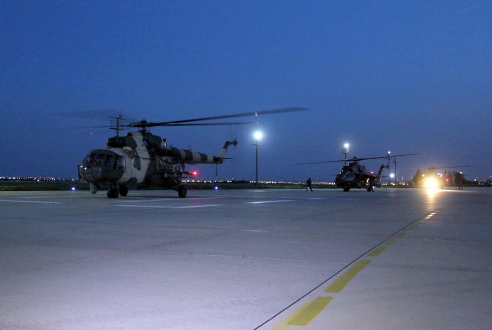 Военные вертолеты Азербайджана прибыли в Турцию для участия в учениях - ФОТО