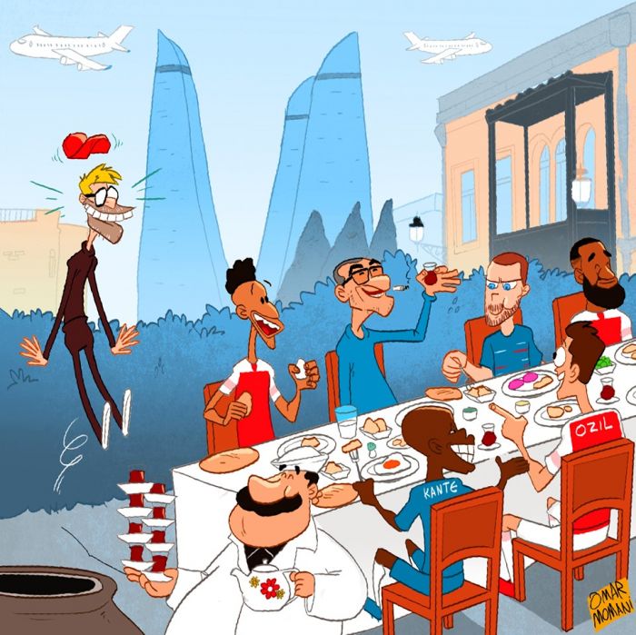 Известный иорданский карикатурист: «Азербайджанский завтрак объединяет людей»