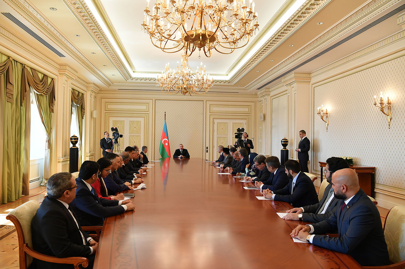 Ильхам Алиев  принял послов мусульманских стран  в Азербайджане - ОБНОВЛЕНО