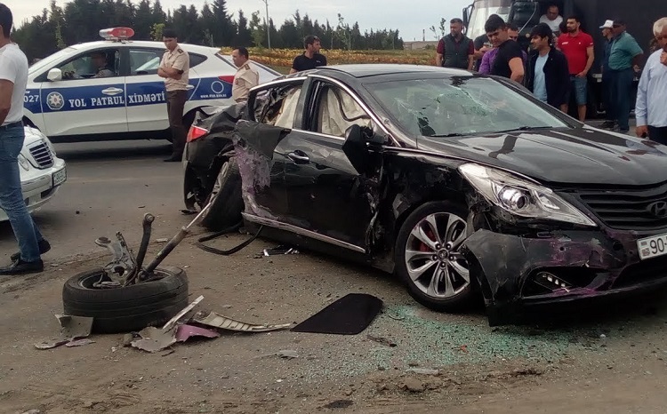 В Сумгайыте произошло ДТП - есть пострадавшие - ФОТО