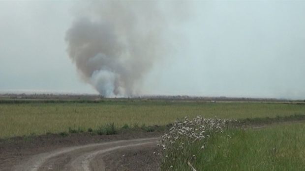 ВС Армении подожгли азербайджанские земли - ВИДЕО