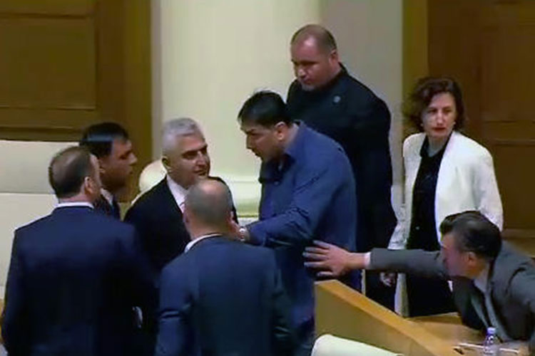 В парламенте Грузии произошло противостояние между депутатами