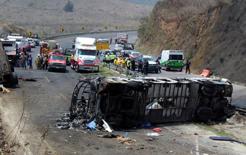 Свыше 20 человек погибли в автокатастрофе в Мексике
