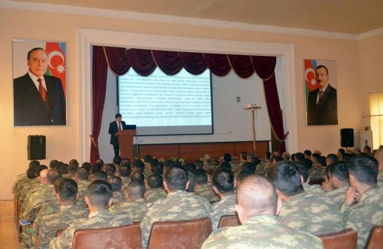В воинской части ВС Азербайджана проведен очередной семинар
