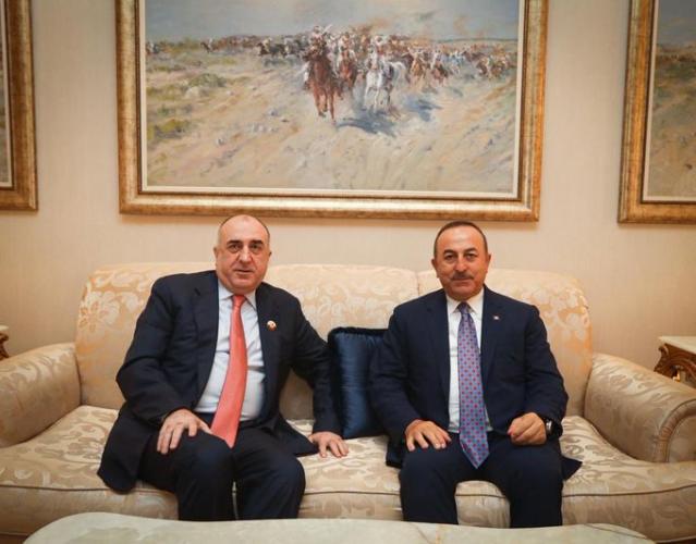 Эльмар Мамедъяров встретился с главой МИД Турции Чавушоглу
