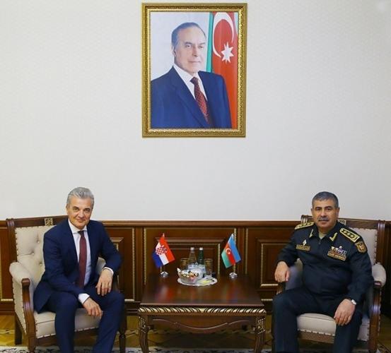 Закир Гасанов встретился с послом Хорватии в Азербайджане Бранко Зебичем