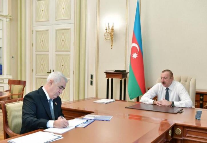 Ильхам Алиев принял председателя ЗАО «Азербайджанские железные дороги» 