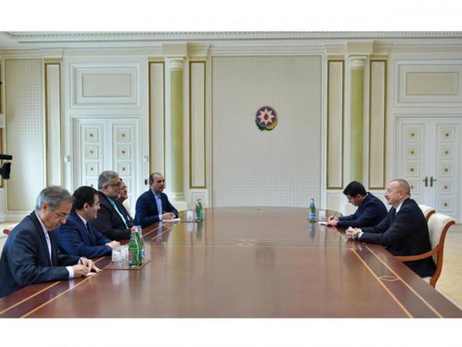 Ильхам Алиев принял делегацию из Ирана