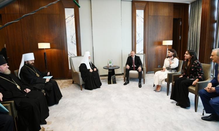 Президент Азербайджана встретился с Патриархом Кириллом
