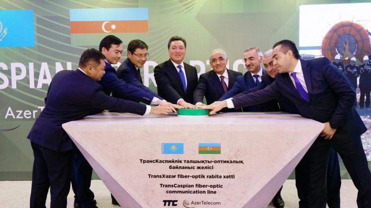 В Казахстане состоялась церемония открытия начала работ по транскаспийской оптической магистрали