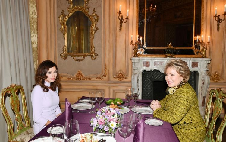 Состоялся совместный ужин первого вице-президента Азербайджана и председателя Совета Федерации России - ФОТО