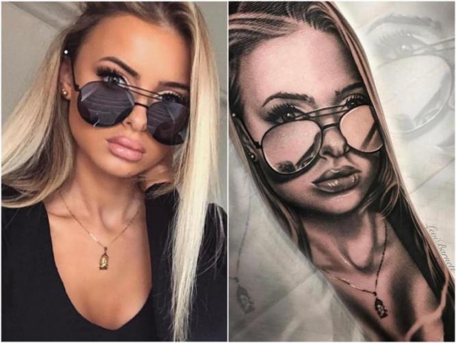 Эта девушка так красива, что мужчины со всего мира делают с ней тату - ФОТО