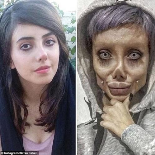 «Двойник-зомби» Анджелины Джоли из Ирана арестована за богохульство  - ФОТО