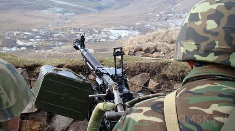 Позиции ВС Азербайджана обстреляны из пулеметов
