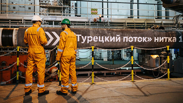 Россия надеется на скорое завершение строительства «Турецкого потока»