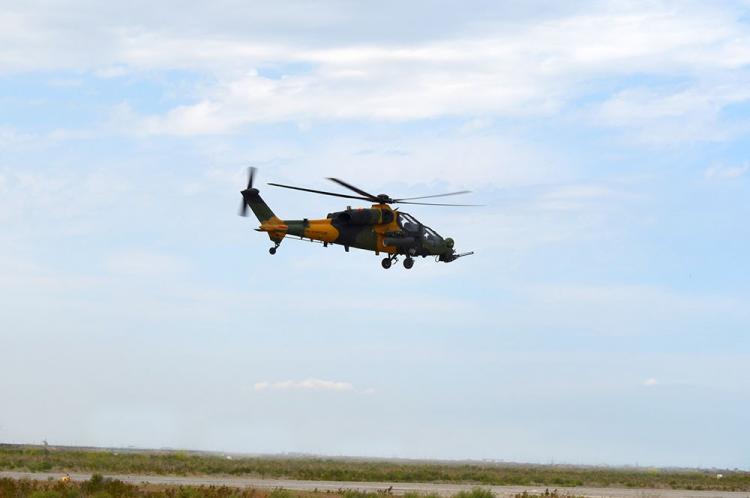 В учения "TurAz Qartalı-2019" привлечены боевые вертолеты - ВИДЕО