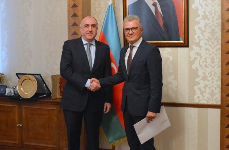 Глава МИД Азербайджана принял нового посла Хорватии
