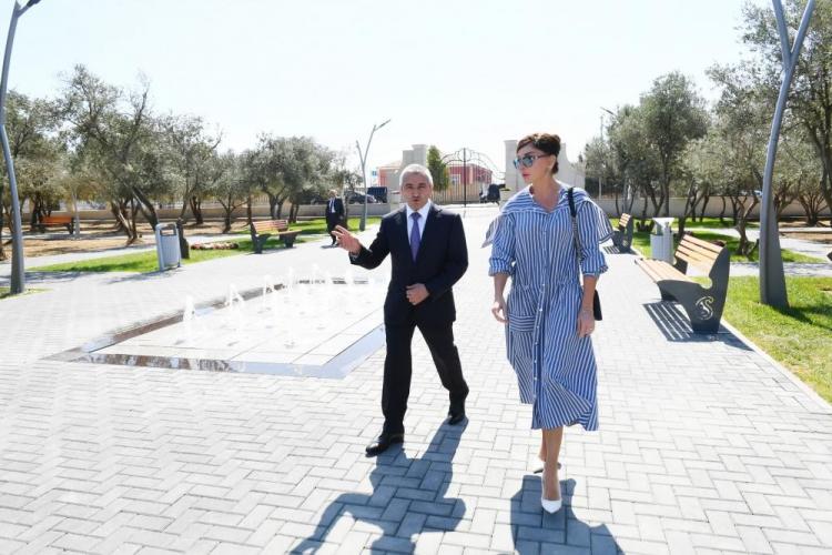 Мехрибан Алиева ознакомилась с новым парком отдыха в Кюрдаханы - ФОТО - ОБНОВЛЕНО