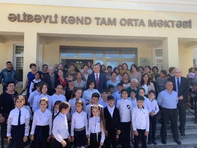 В Азербайджане состоялось открытие нового здания грузиноязычной школы - ФОТО