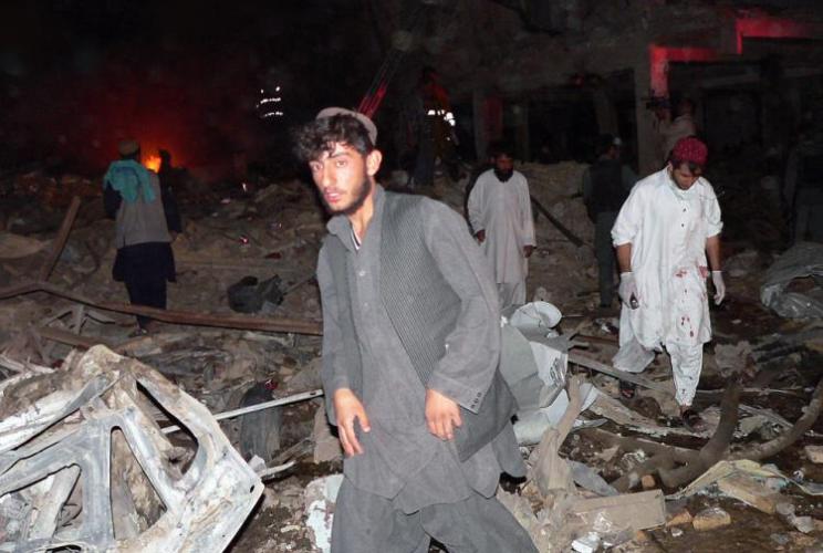 В Афганистане во время выступления президента взорвалась бомба