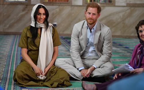 Британский принц Гарри и его жена Меган посетили мечеть
