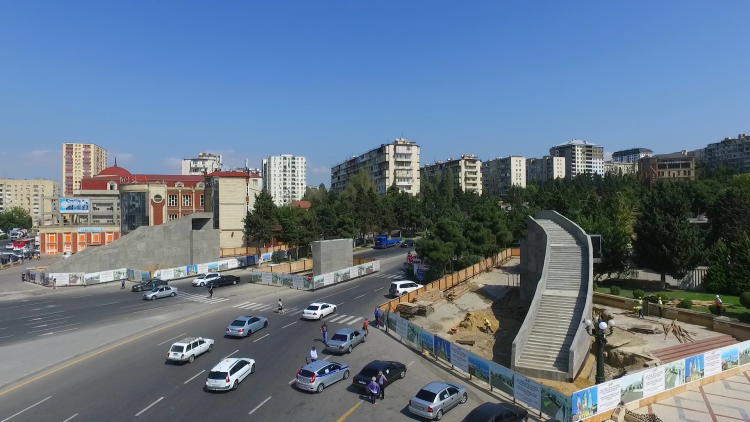 В Баку строится 7 пешеходных переходов - ФОТО
