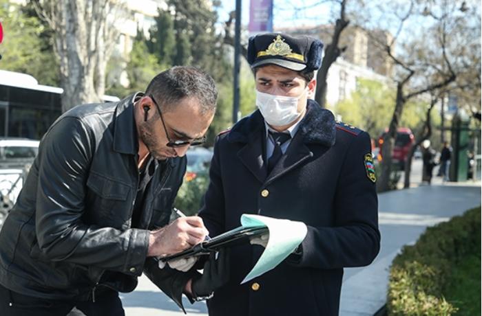 В Баку продолжают штрафовать нарушителей карантина - ФОТО