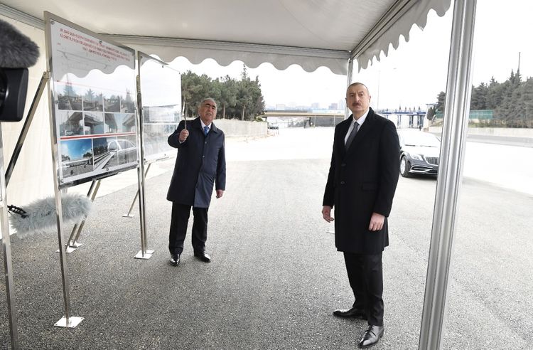 Ильхам Алиев ознакомился с работами, проводимыми в рамках расширения дороги Баку-Сумгайыт
 - ОБНОВЛЕНО