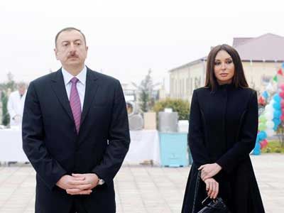 Президент Азербайджана и Первая леди приняли участие в открытии предприятия по производству медицинских масок 