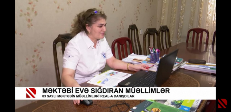 Азербайджанские учителя «перенесли» школу на дом - ВИДЕО