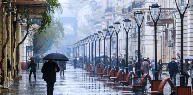 Завтра в Баку северо-западный ветер и дожди
