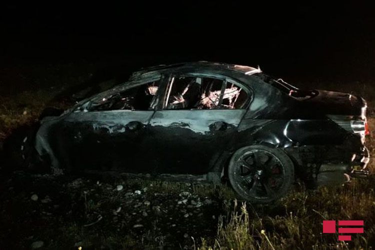 В ДТП в Кюрдамире сгорел водитель - ФОТО