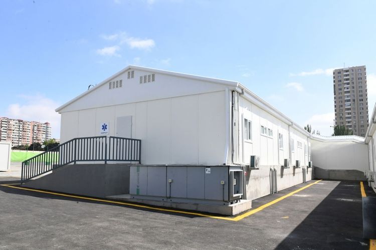 Абшеронский и Говсанский олимпийские комплексы переоборудованы в модульные больницы
