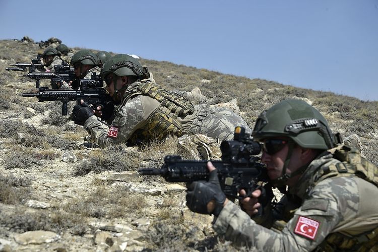 Спецназ участвует на первом этапе азербайджано-турецких совместных тактических учений 